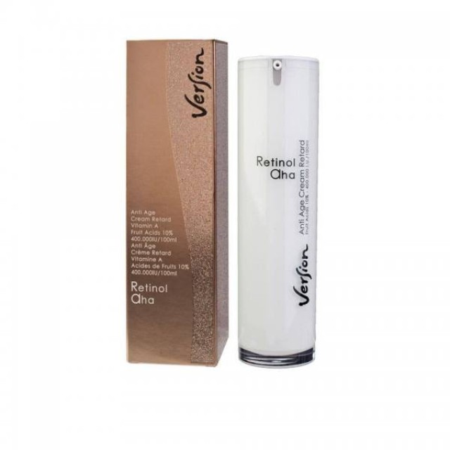 Version Derma Retinol AHA Λευκαντική Θεραπεία Βαθιάς Δράσης για Επανόρθωση & Αναδόμηση, 50 ml