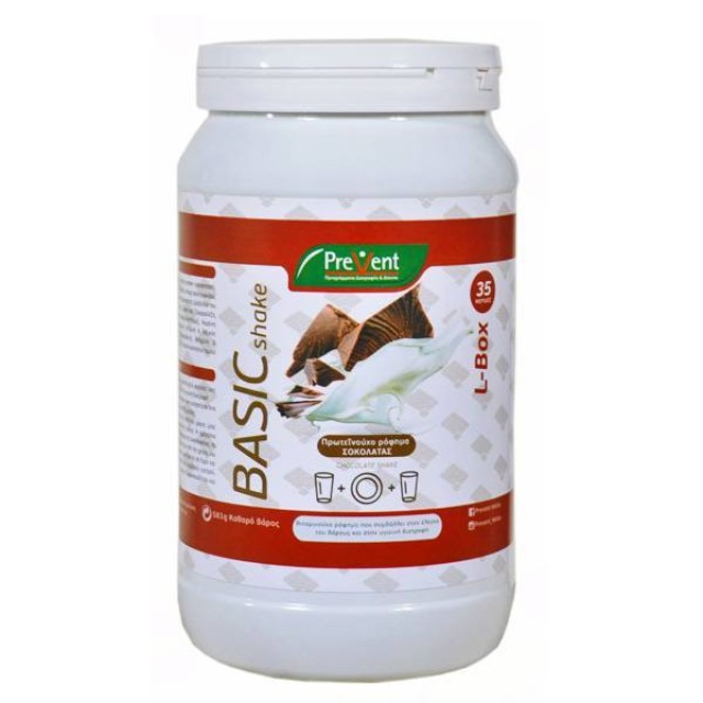 Prevent Basic Shake L - Box Υποκατάστατο Γεύματος με Υδατάνθρακες, με Γεύση Σοκολάτας, 581gr