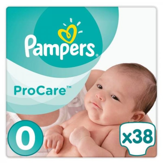 PAMPERS Procare Premium Protection Μέγεθος 0 1-2,5kg 38 Πάνες