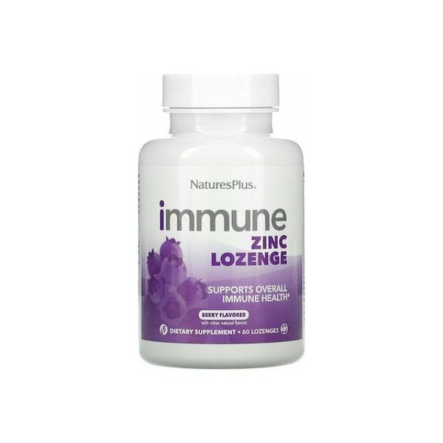 Natures Plus Immune Zinc Lozenge 60 παστίλιες