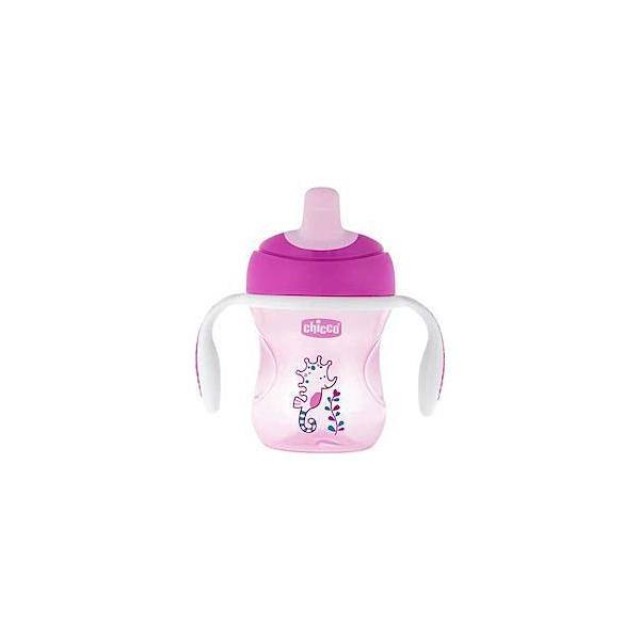 CHICCO Training Cup 6m+ Ροζ 200ml (6921-10)