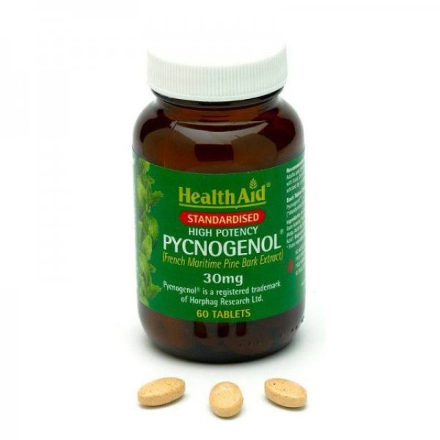 HEALTH AID Herbal Pycnogenol (Pine Bark Extract) - 30 Tablets