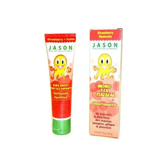 Jason Οδοντόκρεμα 119gr με Γεύση Strawberry για 6m+