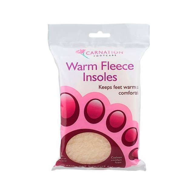 Carnation Warm Fleece Insoles, 1 ζευγάρι
