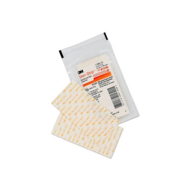 3M Αποστειρωμένα Αυτοκόλλητα Επιθέματα Steri-Strip 100x6mm 10τμχ