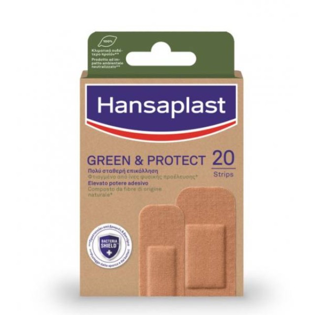 Hansaplast Αυτοκόλλητα Επιθέματα Green & Protect 20τμχ