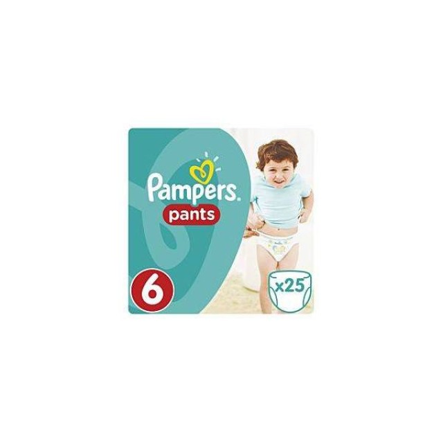 PAMPERS Pants Μέγεθος 6 (15+ kg) - 25 Πάνες-Βρακάκι