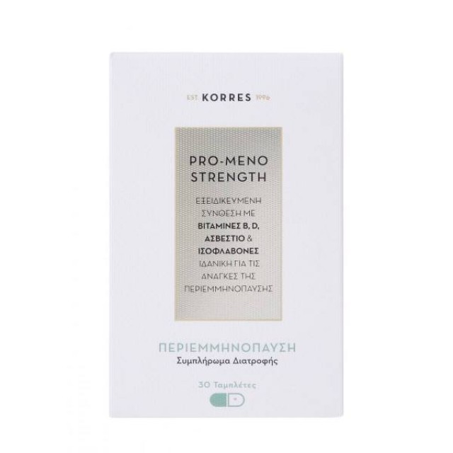 Korres Pro-Meno Strength Συμπλήρωμα Διατροφής για τις Ανάγκες της Περιεμμηνόπαυσης, 30tabs
