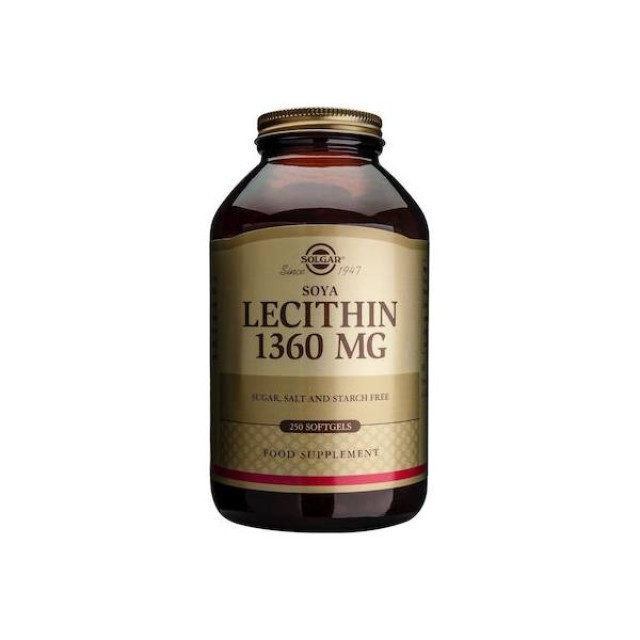 Solgar  Σούπερ τροφές Lecithin 1360mg softgels