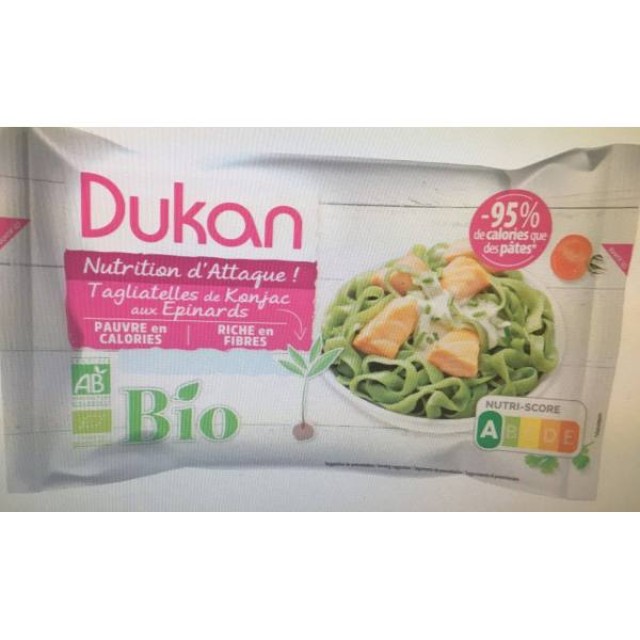 Dukan Expert, Konjac Ταλιατέλες Dukan με Σπανάκι, 200 gr