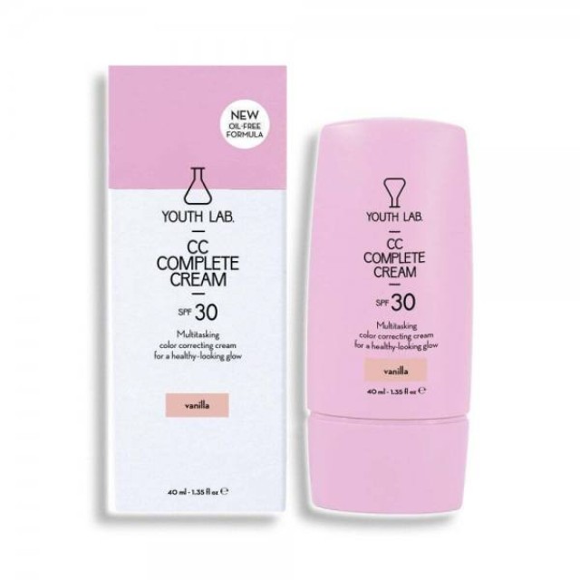 YOUTH LAB CC Complete Cream Vanilla SPF30 Ενυδατική & Καλυπτική Κρέμα Προσώπου 40ml