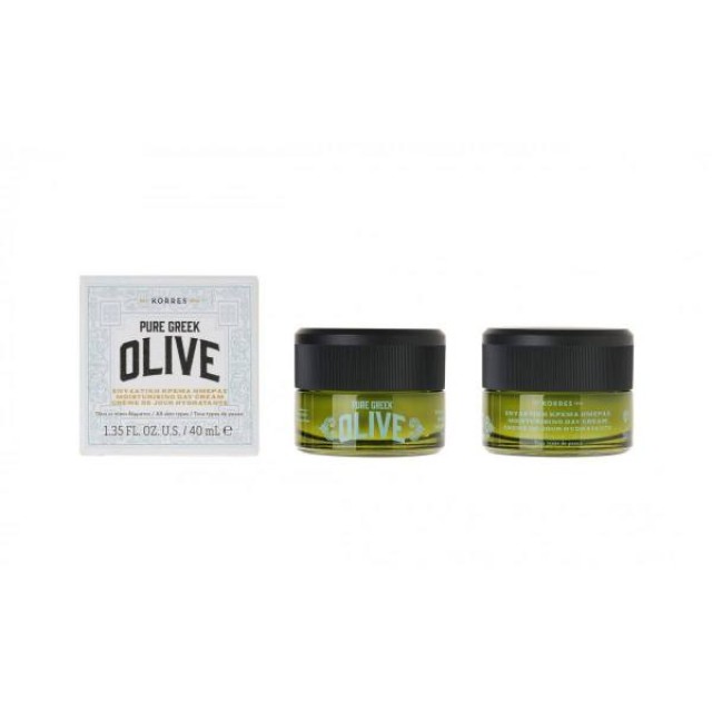 Korres Pure Greek Olive Ενυδατική Κρέμα Προσώπου Ημέρας, με Εξαιρετικό Παρθένο Ελαιόλαδο, για κάθε τύπο δέρματος, 40ml