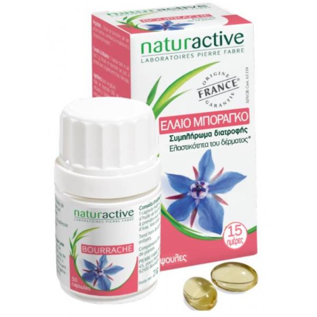 Naturactive Έλαιο Μποράγκο για την Καλή Κατάσταση του Δέρματος, 30caps