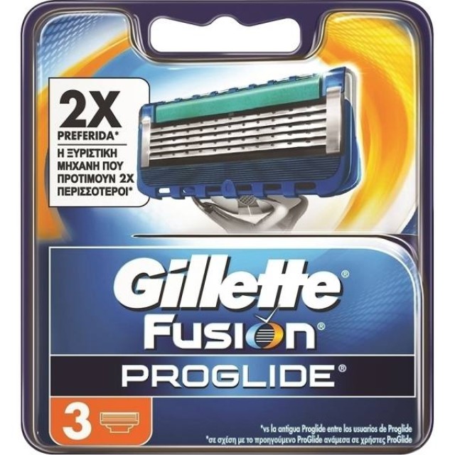 Gillette Fusion Proglide Manual Ανταλλακτικά (3 τεμάχια)