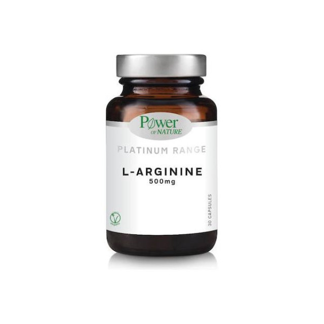 Power Of Nature Platinum Range L-Arginine 500mg 30 κάψουλες