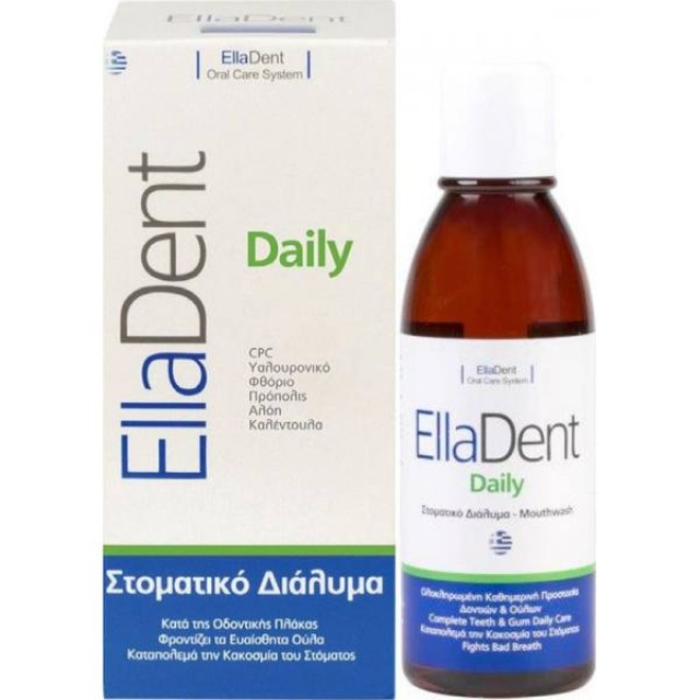 EllaDent Daily Mouthwash Διάλυμα για Ολοκληρωμένη Προστασία Δοντιών & Ούλων 500ml