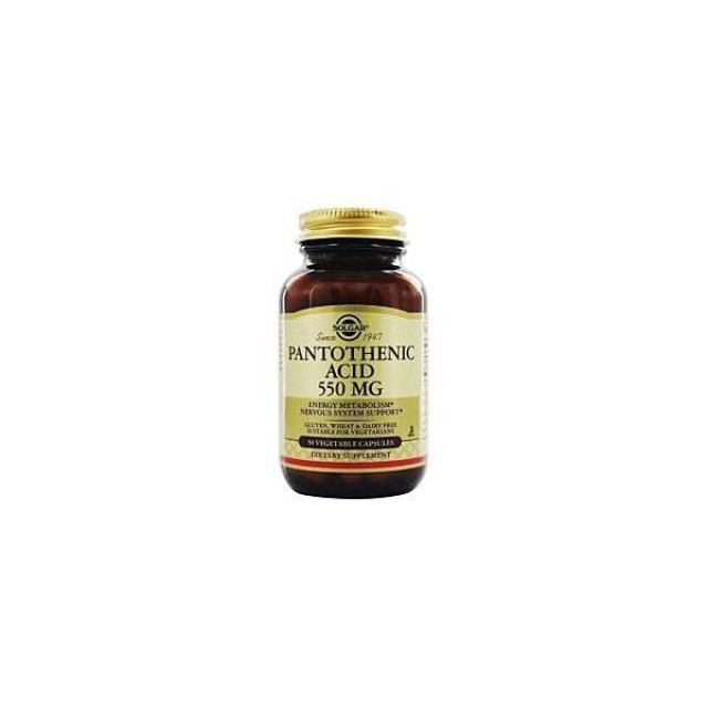 SOLGAR Pantothenic Acid 550mg Veg.50s
