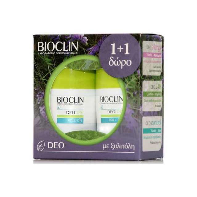 Bioclin Promo Deo 24h Alcohol Free Roll-on Αποσμητικό 50ml 1+1