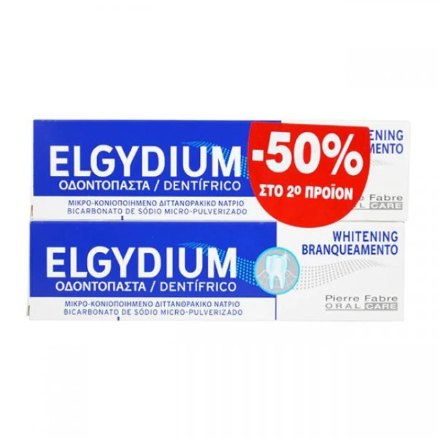 2 x Elgydium Whitening -50%