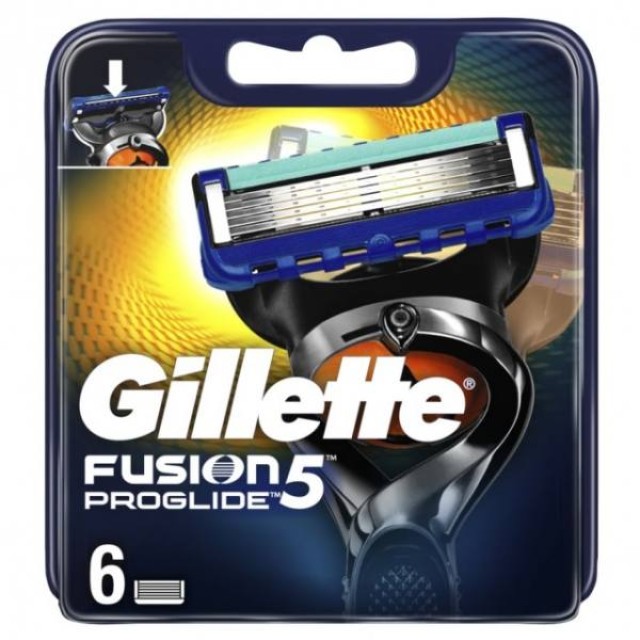 Gillette Fution Proglide Blister Ανταλλακτικά Ξυραφάκια 6τμχ