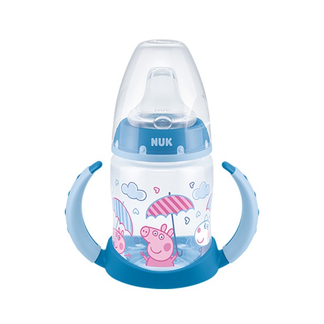 NUK - Peppa Pig First Choice Learner Bottle Μπλε με ρύγχος σιλικόνης 6-18m (10.527.948) | 150ml