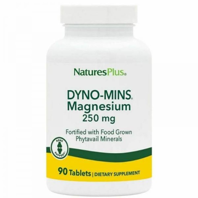 Natures Plus Bone Support Dyno-Mins Magnesium 250mg 90 ταμπλέτες