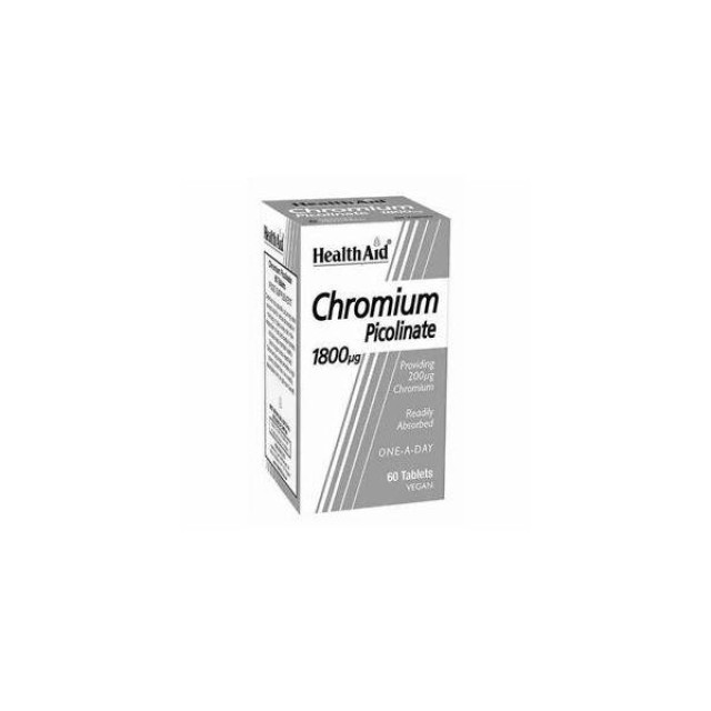 HEALTH AID Chromium Picolinate - 60 Tablets