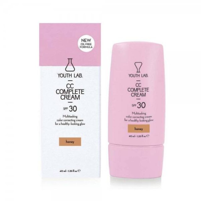 YOUTH LAB CC Complete Cream Honey SPF30 Ενυδατική & Καλυπτική Κρέμα Προσώπου 40ml