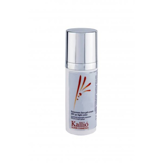 Kallio, Αντιηλιακή κρεμογέλη προσώπου spf 50 ανοιχτό χρώμα  50ml