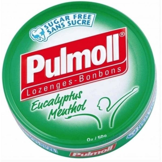 PULMOLL Καραμέλες με Ευκάλυπτο & Μενθόλη, 45gr