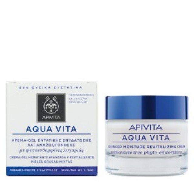 APIVITA - Aqua Vita για Λιπαρές/Μικτές Επιδερμίδες | 50ml 