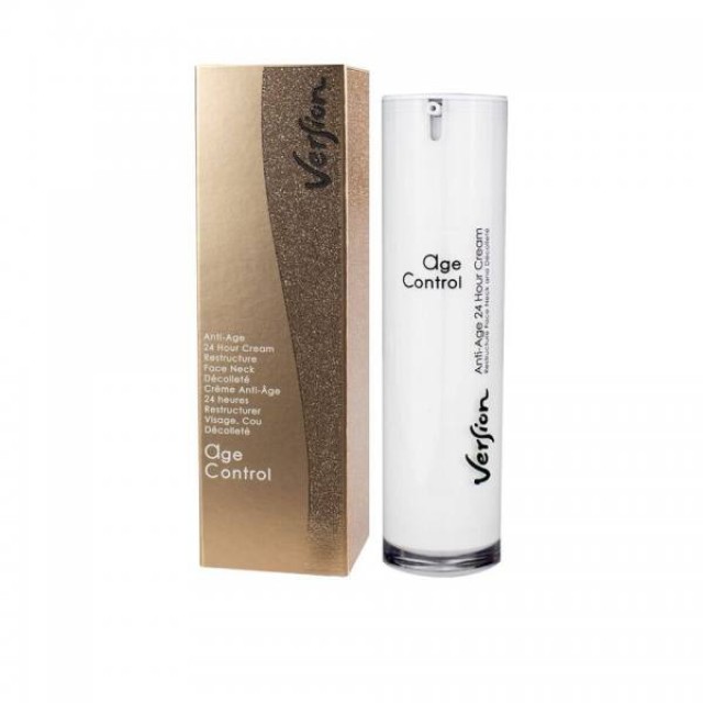 Version Derma Age Control 24ωρη Αντιγηραντική Κρέμα για πρόσωπο, λαιμό & decollete, 50 ml