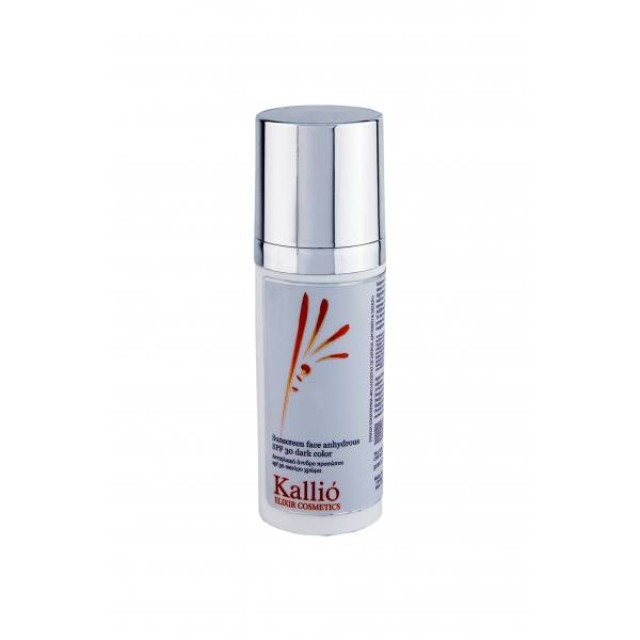 Kallio, Αντιηλιακό άνυδρο προσώπου spf 30 σκούρο χρώμα  50ml