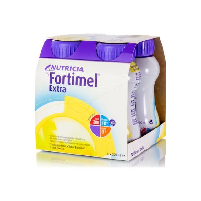 Nutricia Fortimel Extra 4 x 200ml Βανίλια