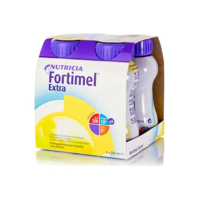 Nutricia Fortimel Extra 4 x 200ml Βανίλια