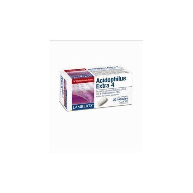 LAMBERTS ACIDOPHILUS EXTRA 4 (MILK FREE), 30 caps