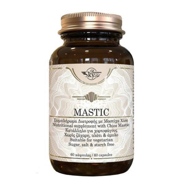 Sky Premium Life Mastic 175mg, Συμπλήρωμα Διατροφής Με Ελληνική Μαστίχα Χίου, 60tabs