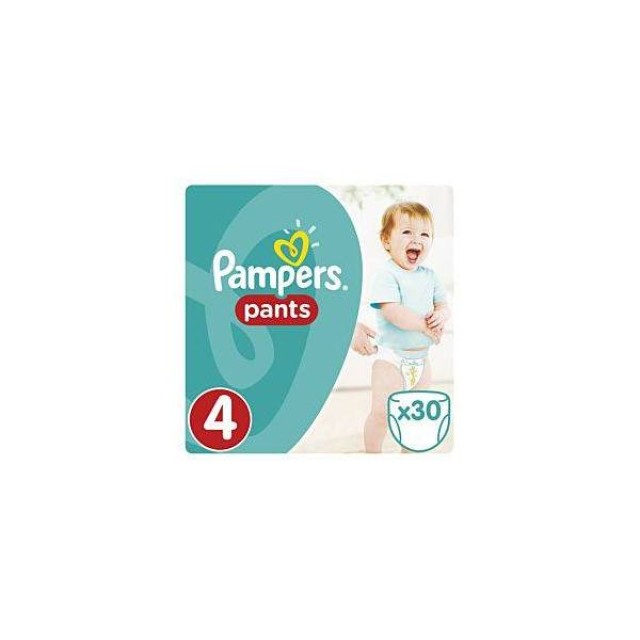 PAMPERS Pants Μέγεθος 4 (9-15 kg) - 30 Πάνες-Βρακάκι