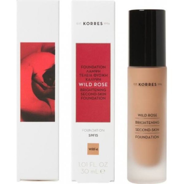 KORRES Wild Rose Foundation Liquid Make-Up Spf15 WRF4 30ml