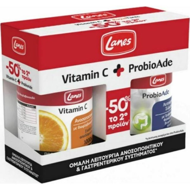 Lanes Vitamin C 1000mg 30 ταμπλέτες & ProbioAde 20 κάψουλες