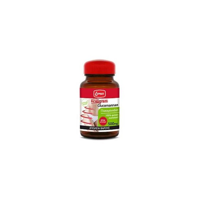 LANES Kcaligram Glucomannan 500mg 60caps