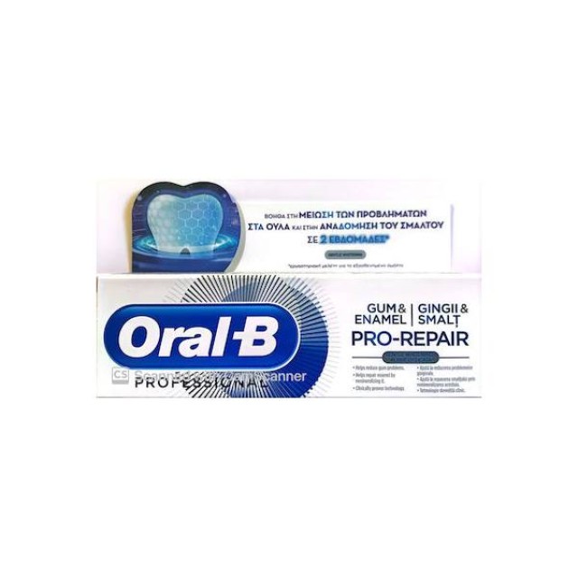 Oral-B Gum & Enamel Pro Repair Gentle Whitening Λευκαντική, κατά των Προβλημάτων των Ούλων 75ml