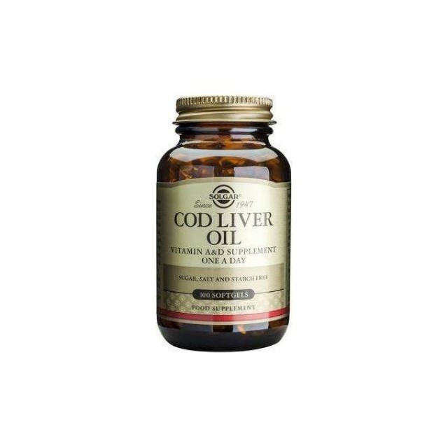 SOLGAR Norwegian Cod Liver Oil 100 Softgels