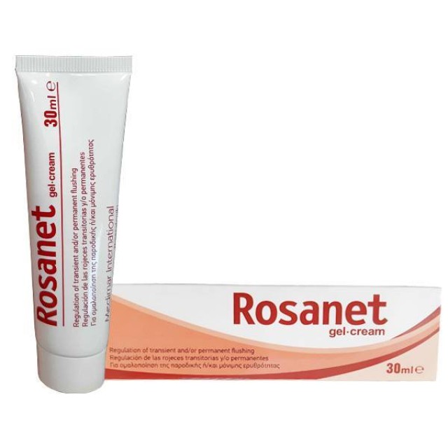 Rosanet Gel Cream, Για Ομαλοποίηση Της Παροδικής - Μόνιμης Ερυθρότητας, 30ml