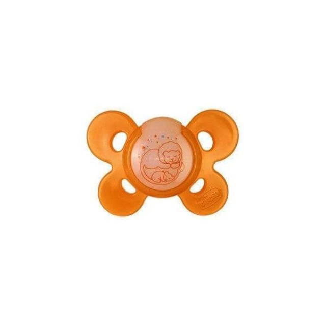 Chicco Physio Comfort Active Silicone 12m+ Lumi, Πιπίλια σιλικόνης σε εργονομικό σχήμα με μέγιστο χώρο για το πηγούνι και τη μύτ