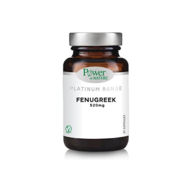 Power Of Nature Platinum Range Fenugreek 520mg 30 κάψουλες