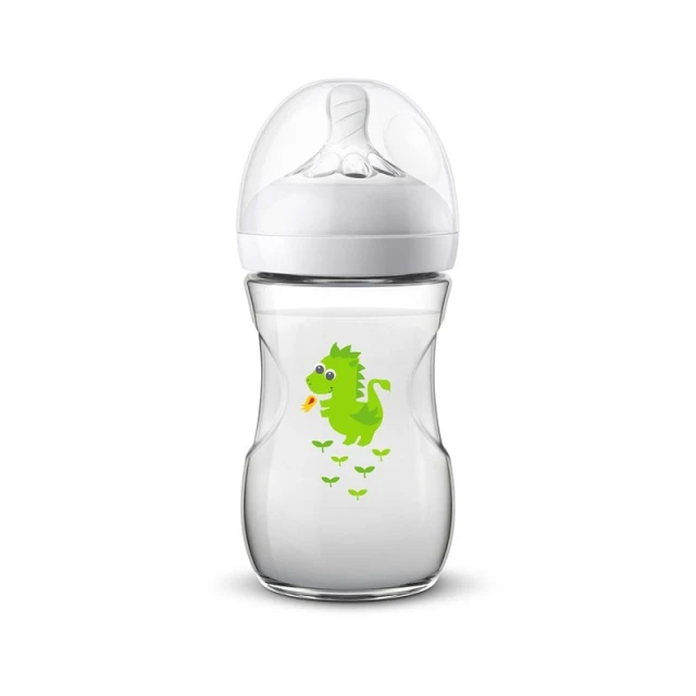 AVENT - Natural Πλαστικό Μπιμπερό 1m+ (SCF070/24) Δράκος | 260ml