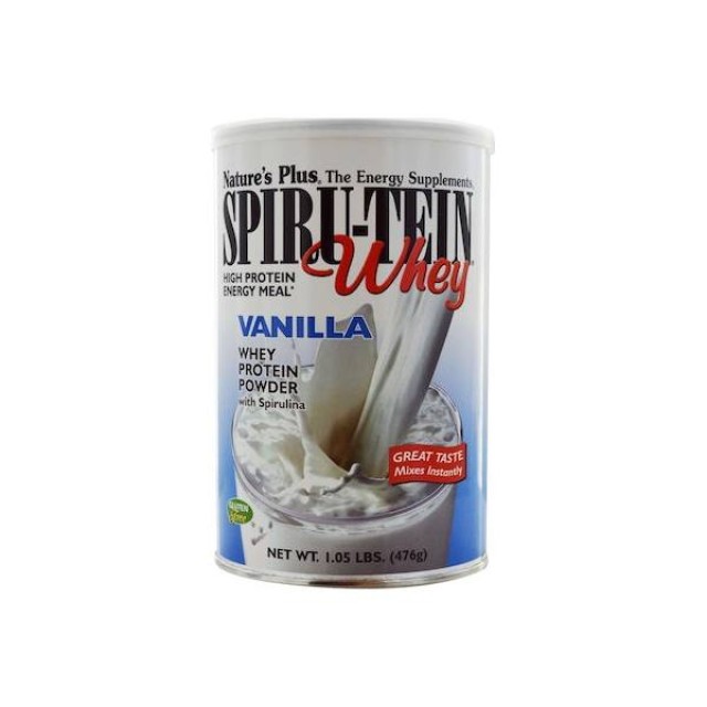 Natures Plus Spiru-Tein Whey Shake Χωρίς Γλουτένη με Γεύση Βανίλια 476gr