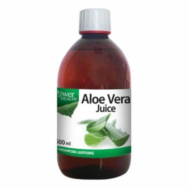 Power Health Aloe Vera Juice Αντιοξειδωτικός Χυμός Αλόης Υψηλής Καθαρότητας, 500 ml
