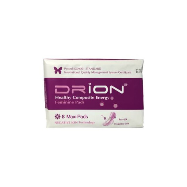 Drion Healthy Composite Energy Maxi Pads Σερβιέτες με Φτερά 8 Τεμάχια